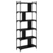 Bibliotecă Stejar negru 76 x 32 x 192 cm Lemn compozit - WALTI WALTI