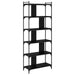Bibliotecă Stejar negru 76 x 32 x 192 cm Lemn compozit - WALTI WALTI