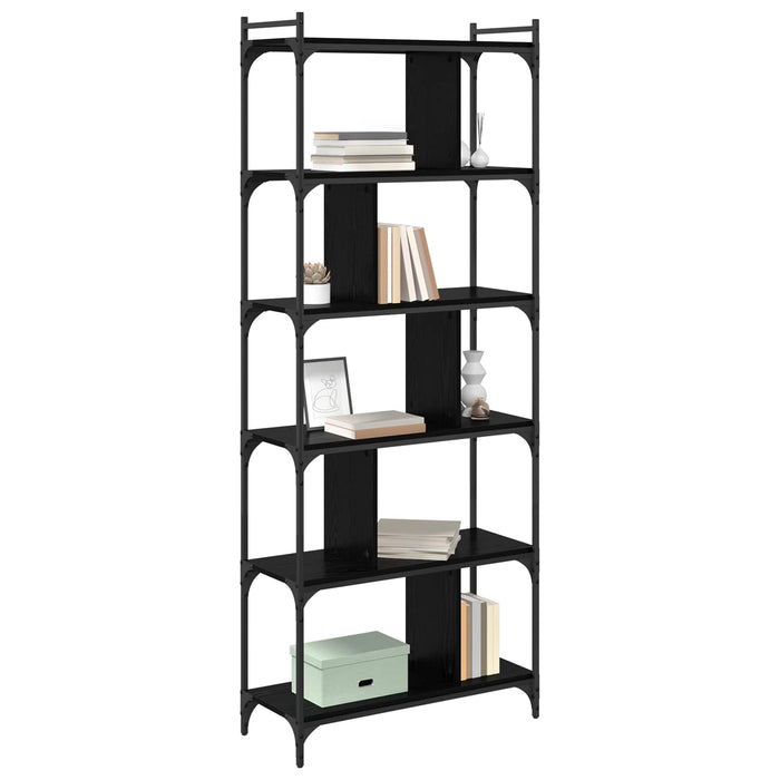 Bibliotecă Stejar negru 76 x 32 x 192 cm Lemn compozit - WALTI WALTI