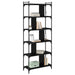 Bibliotecă Stejar negru 76 x 32 x 192 cm Lemn compozit - WALTI WALTI