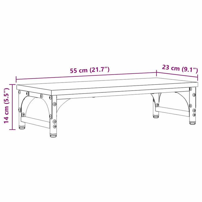 Suport pentru monitor Lemn vechi 55 x 23 x 14 cm Lemn prelucrat WALTI