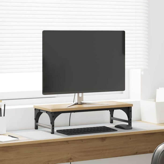 Suport pentru monitor Stejar Artizanal 55 x 23 x 14 cm WALTI