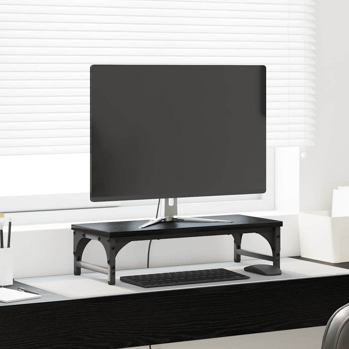 Suport pentru monitor Stejar Negru 55 x 23 x 14 cm WALTI
