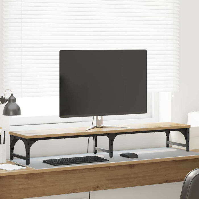 Suport pentru monitor Stejar Artizanal 105 x 23 x 15,5 cm WALTI