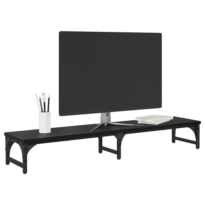 Suport pentru monitor Stejar Negru 105 x 23 x 15,5 cm WALTI
