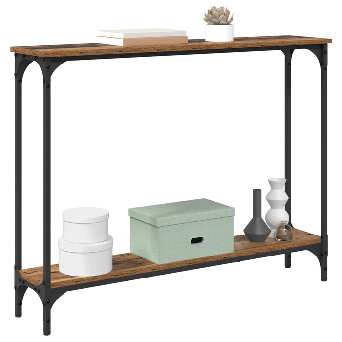 Masă de consolă Lemn Vechi 100 x 22,5 x 75 cm Lemn compozit - WALTI WALTI