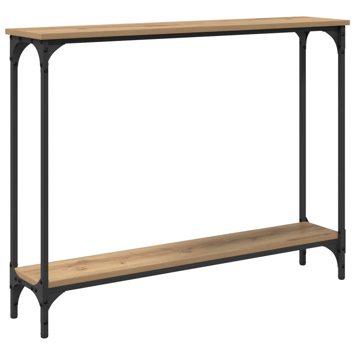 Masă de consolă cu raft Stejar Artizanal 100 x 22,5 x 75 cm - WALTI WALTI