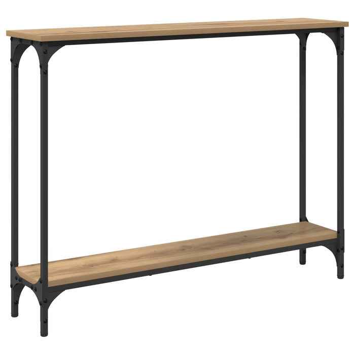 Masă de consolă cu raft Stejar Artizanal 100 x 22,5 x 75 cm - WALTI WALTI