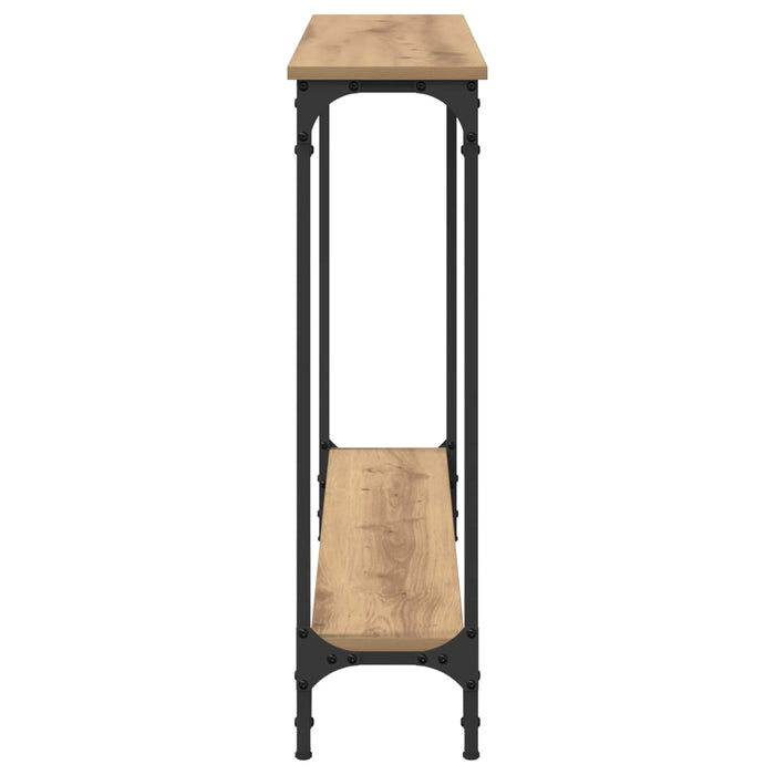 Masă de consolă cu raft Stejar Artizanal 100 x 22,5 x 75 cm - WALTI WALTI