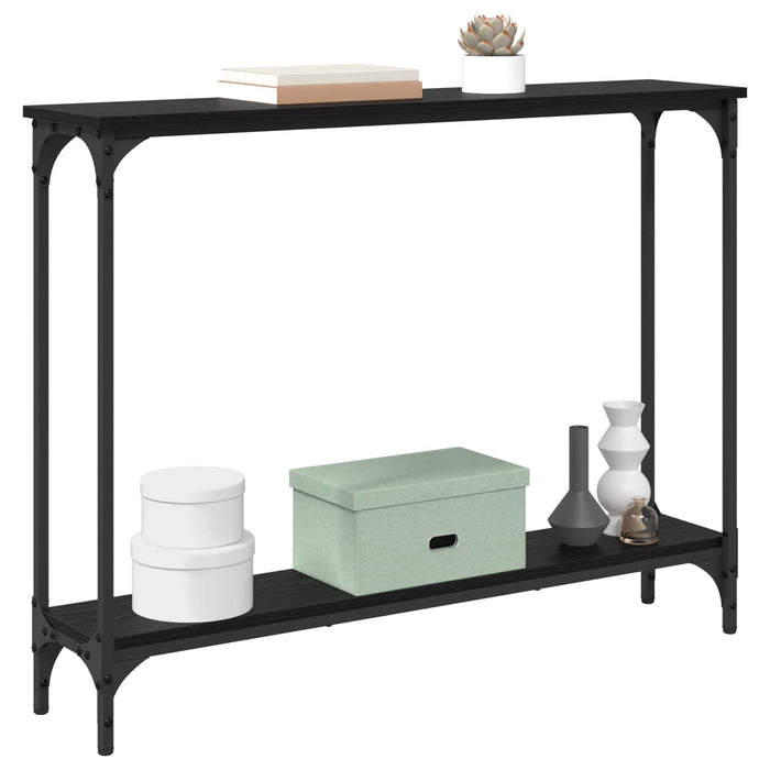 Masă de consolă Stejar Negru 100 x 22,5 x 75 cm Lemn compozit - WALTI WALTI