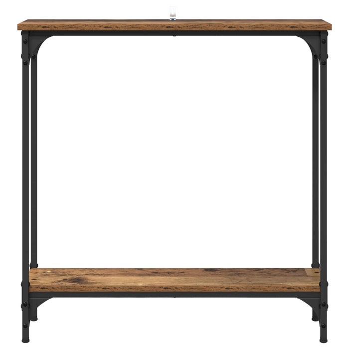 Masă de consolă Lemn Vechi 75 x 22,5 x 75 cm Lemn compozit - WALTI WALTI