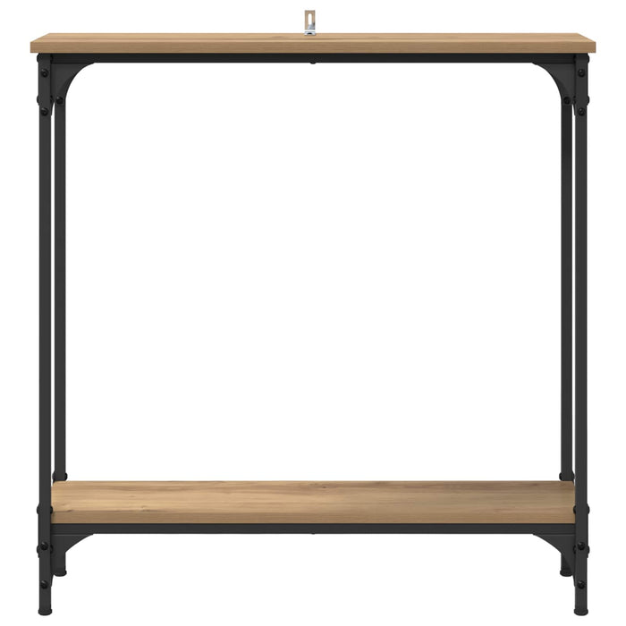 Masă de consolă cu raft Stejar Artizanal 75 x 22,5 x 75 cm - WALTI WALTI