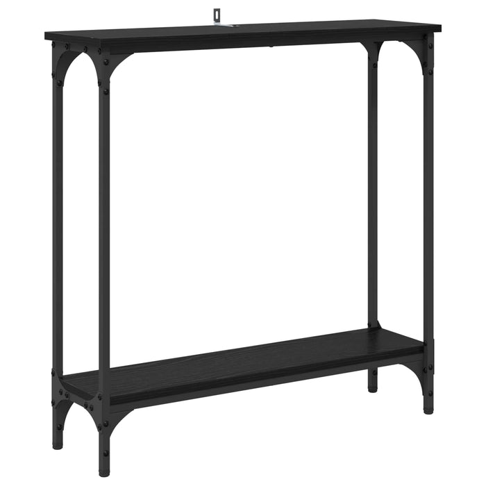 Masă de consolă Stejar Negru 75 x 22,5 x 75 cm Lemn compozit - WALTI WALTI