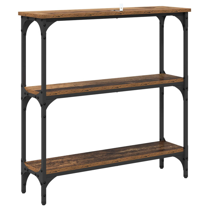 Masă de consolă Lemn vechi 75 x 22,5 x 75 cm Lemn compozit - WALTI WALTI