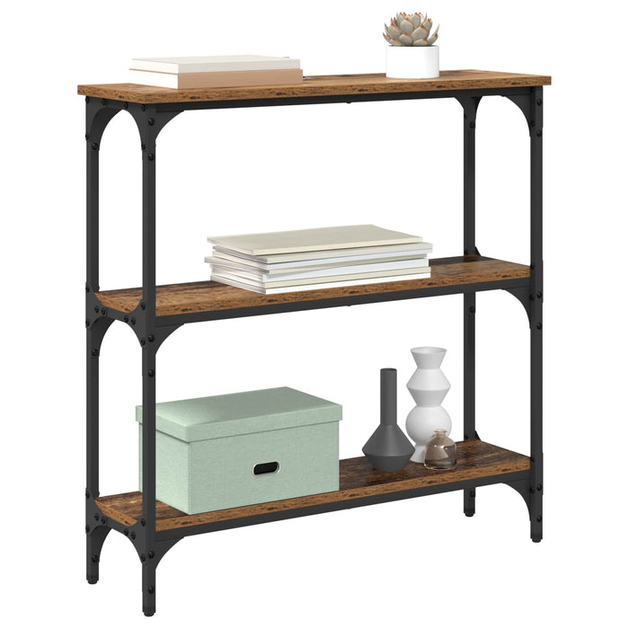 Masă de consolă Lemn vechi 75 x 22,5 x 75 cm Lemn compozit - WALTI WALTI