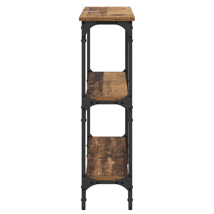 Masă de consolă Lemn vechi 75 x 22,5 x 75 cm Lemn compozit - WALTI WALTI