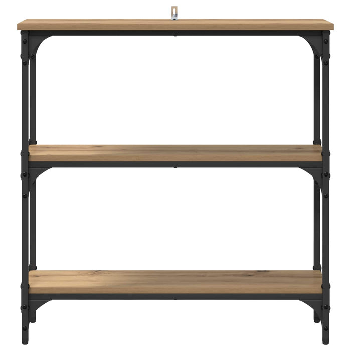 Masă de consolă cu raft Stejar Artizanal 75 x 22,5 x 75 cm - WALTI WALTI