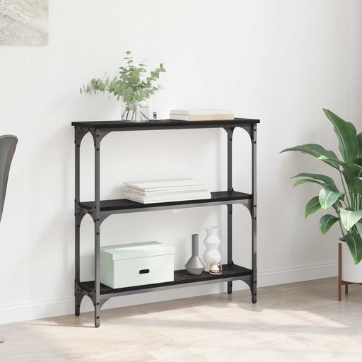 Masă de consolă Stejar Negru 75 x 22,5 x 75 cm Lemn compozit - WALTI WALTI