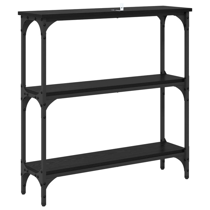 Masă de consolă Stejar Negru 75 x 22,5 x 75 cm Lemn compozit - WALTI WALTI
