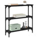 Masă de consolă Stejar Negru 75 x 22,5 x 75 cm Lemn compozit - WALTI WALTI