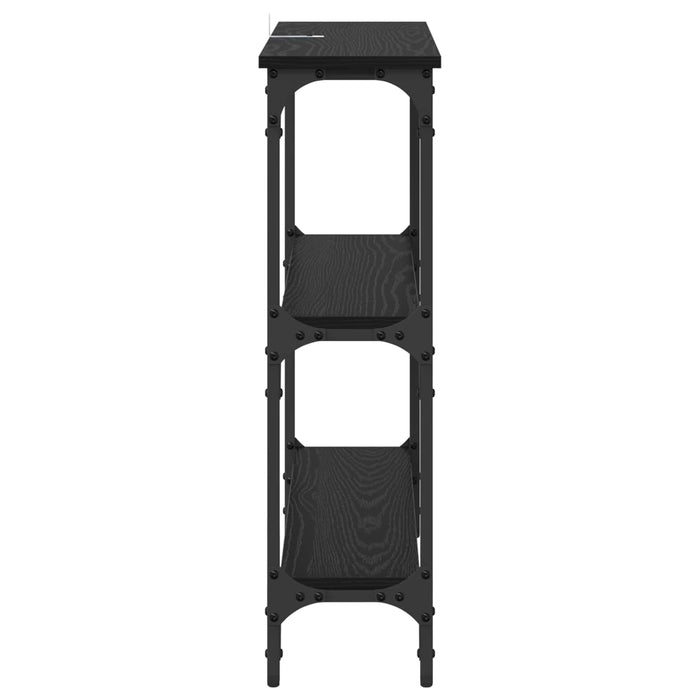 Masă de consolă Stejar Negru 75 x 22,5 x 75 cm Lemn compozit - WALTI WALTI