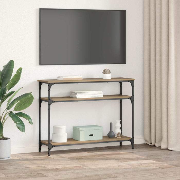 Masă de consolă Stejar Artizanal 100 x 29 x 75 cm Lemn compozit - WALTI WALTI