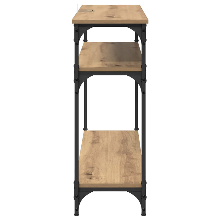 Masă de consolă Stejar Artizanal 100 x 29 x 75 cm Lemn compozit - WALTI WALTI