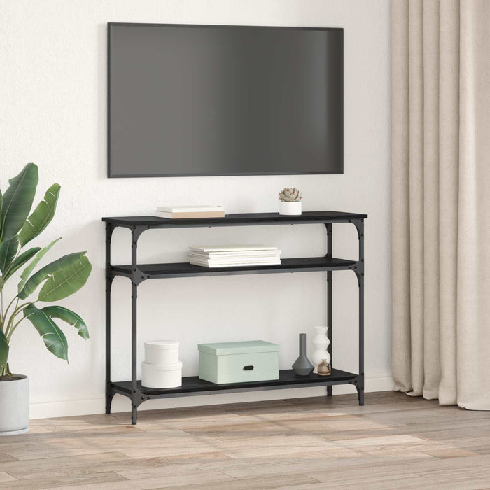 Masă de consolă Stejar Negru 100 x 29 x 75 cm Lemn compozit - WALTI WALTI