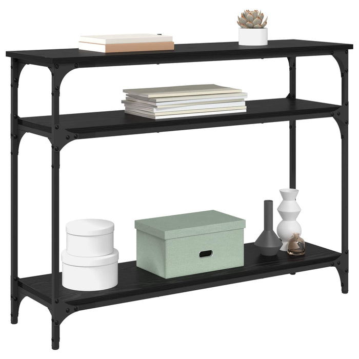 Masă de consolă Stejar Negru 100 x 29 x 75 cm Lemn compozit - WALTI WALTI