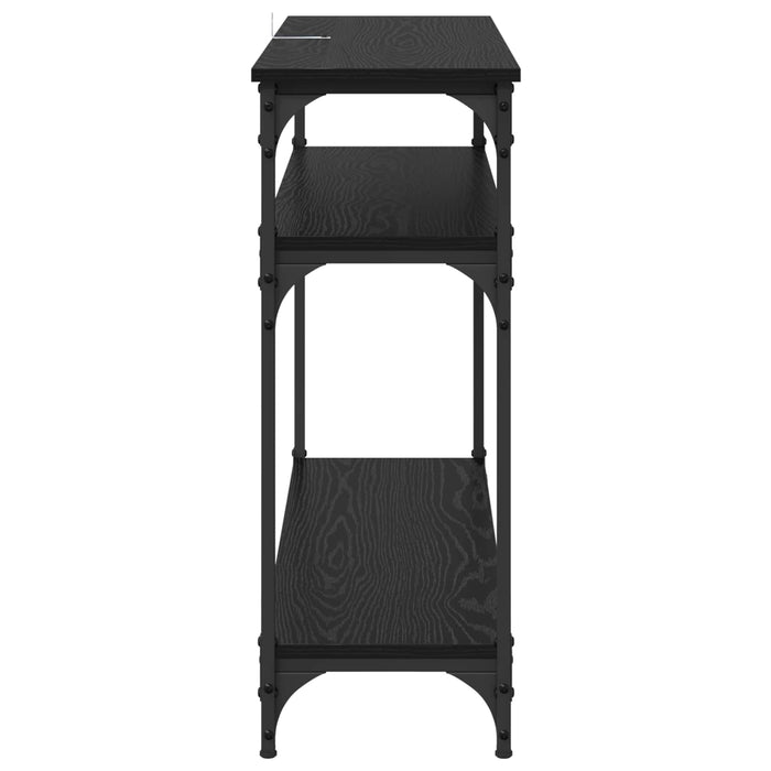 Masă de consolă Stejar Negru 100 x 29 x 75 cm Lemn compozit - WALTI WALTI