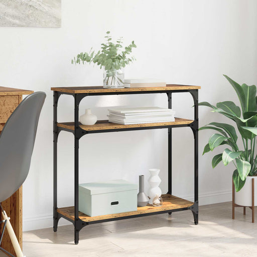 Masă de consolă Lemn Vechi 75 x 29 x 75 cm Lemn compozit - WALTI WALTI