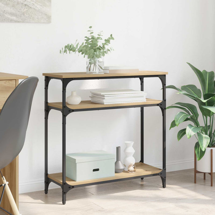 Masă de consolă Stejar Artizanal 75 x 29 x 75 cm Lemn compozit - WALTI WALTI