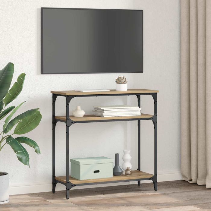 Masă de consolă Stejar Artizanal 75 x 29 x 75 cm Lemn compozit - WALTI WALTI