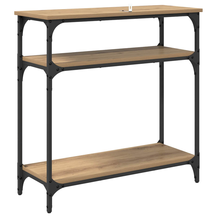 Masă de consolă Stejar Artizanal 75 x 29 x 75 cm Lemn compozit - WALTI WALTI