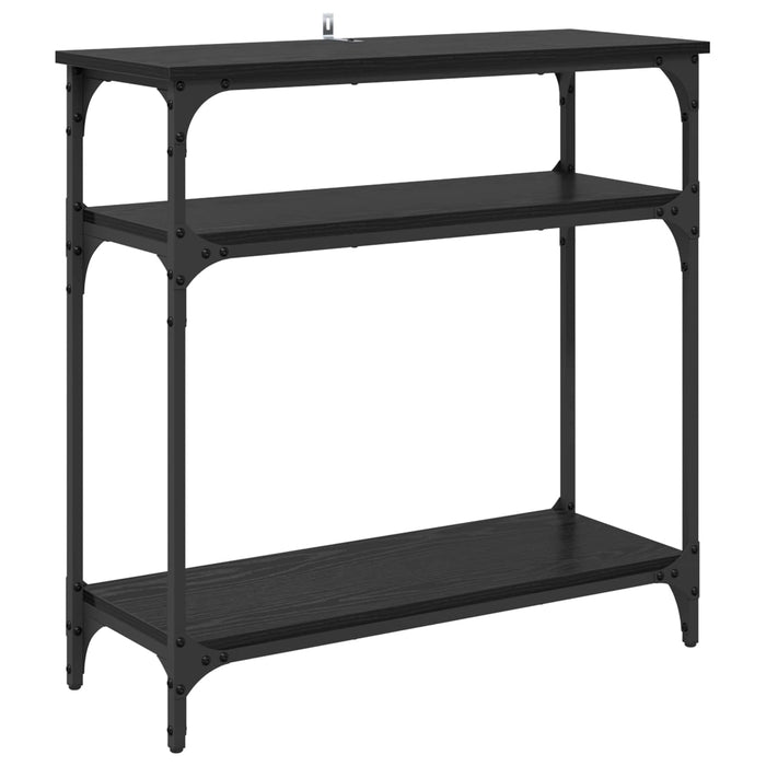 Masă de consolă Stejar Negru 75 x 29 x 75 cm Lemn compozit - WALTI WALTI