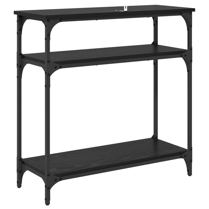Masă de consolă Stejar Negru 75 x 29 x 75 cm Lemn compozit - WALTI WALTI