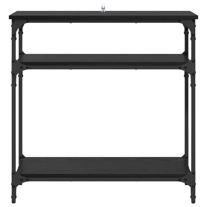 Masă de consolă Stejar Negru 75 x 29 x 75 cm Lemn compozit - WALTI WALTI