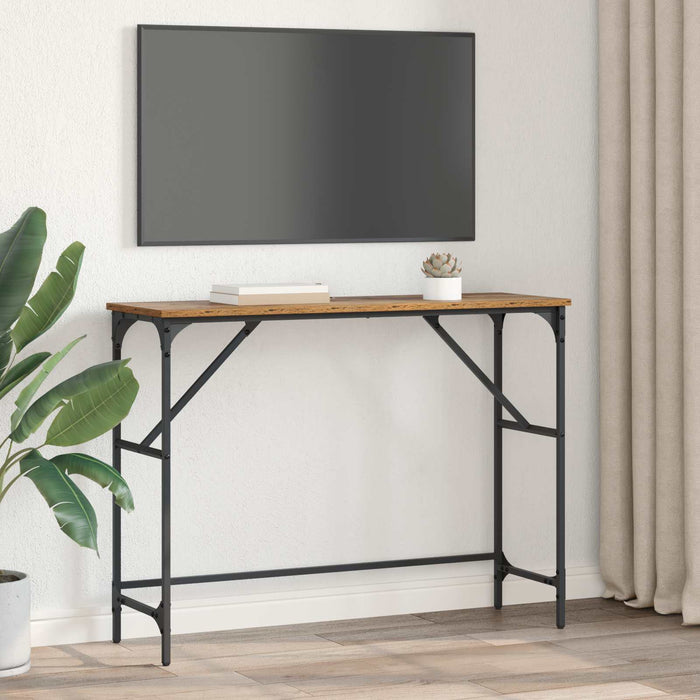 Masă de consolă Lemn vechi 100 x 32 x 75 cm Lemn compozit - WALTI WALTI