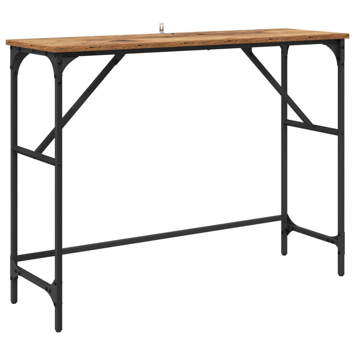 Masă de consolă Lemn vechi 100 x 32 x 75 cm Lemn compozit - WALTI WALTI