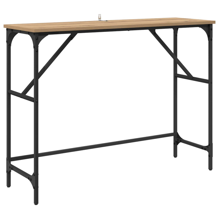 Masă de consolă Stejar Artizanal 100 x 32 x 75 cm Lemn compozit WALTI