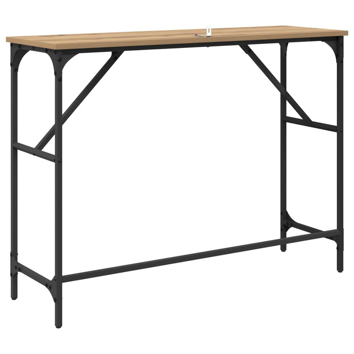 Masă de consolă Stejar Artizanal 100 x 32 x 75 cm Lemn compozit WALTI