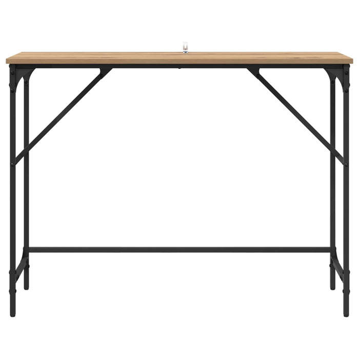 Masă de consolă Stejar Artizanal 100 x 32 x 75 cm Lemn compozit WALTI