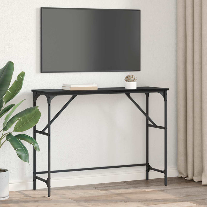 Masă de consolă Stejar Negru 100 x 32 x 75 cm Lemn compozit - WALTI WALTI