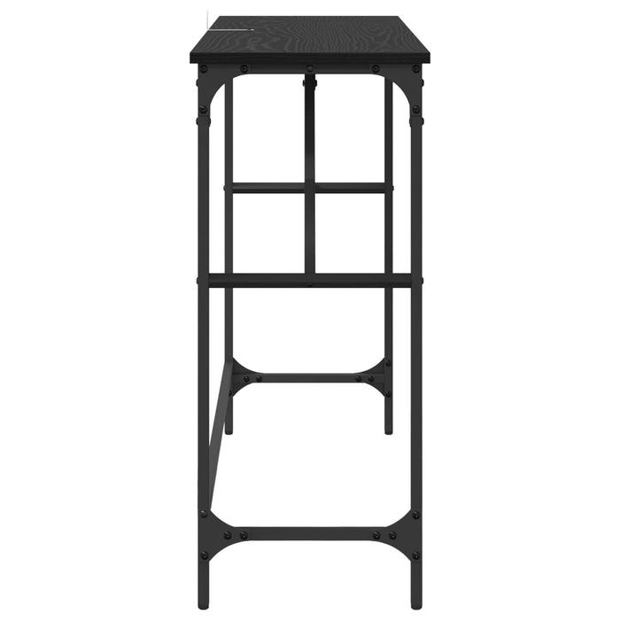 Masă de consolă Stejar Negru 100 x 32 x 75 cm Lemn compozit - WALTI WALTI