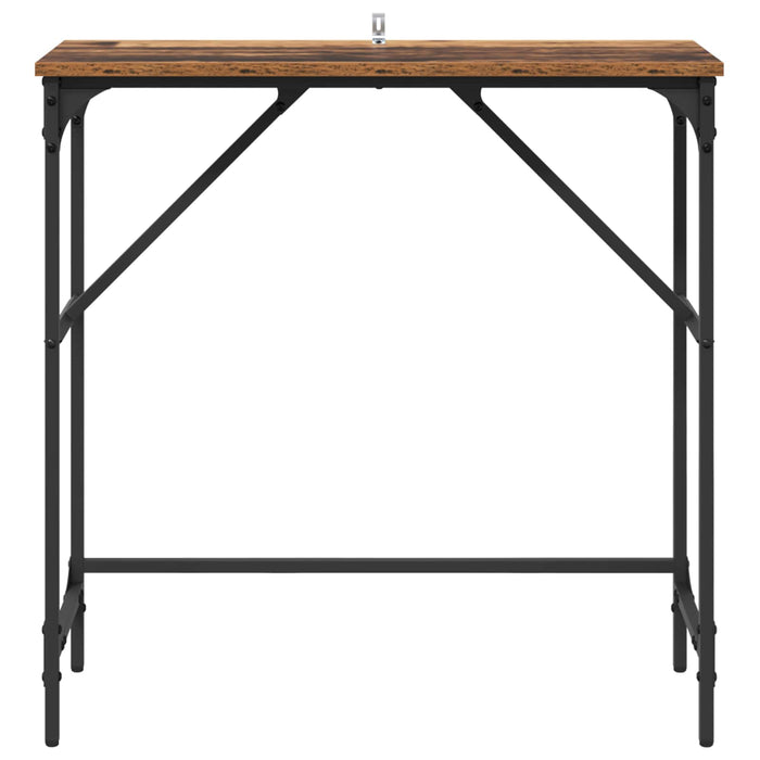 Masă de consolă Lemn vechi 75 x 32 x 75 cm Lemn compozit - WALTI WALTI