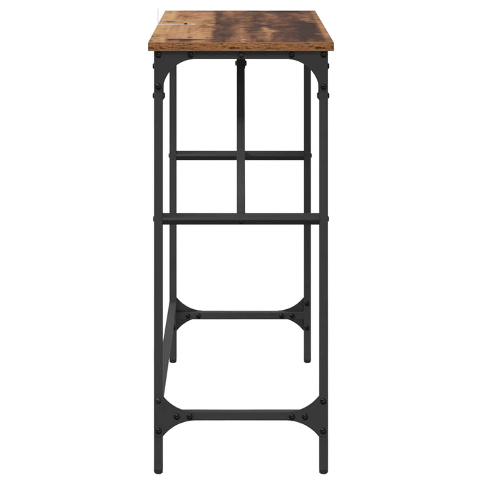 Masă de consolă Lemn vechi 75 x 32 x 75 cm Lemn compozit - WALTI WALTI