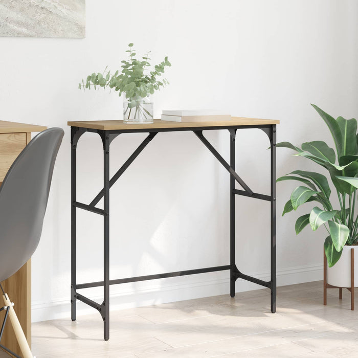 Masă de consolă Stejar Artizanal 75 x 32 x 75 cm Lemn compozit WALTI