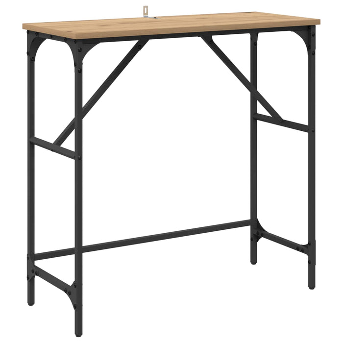 Masă de consolă Stejar Artizanal 75 x 32 x 75 cm Lemn compozit WALTI