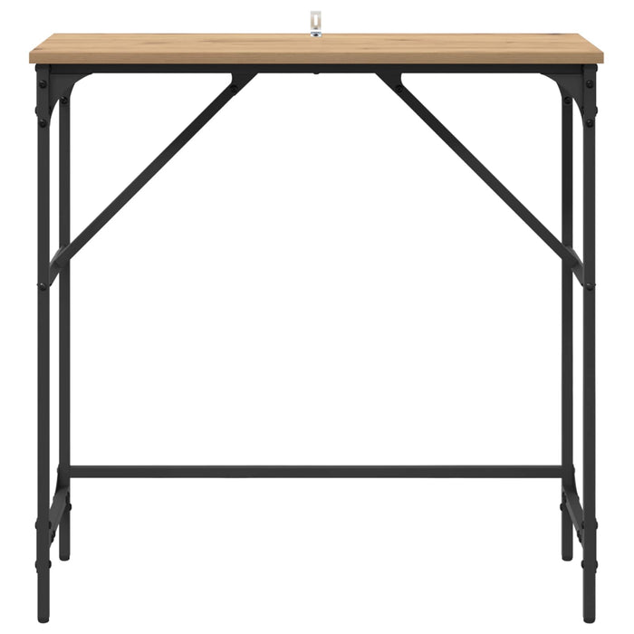 Masă de consolă Stejar Artizanal 75 x 32 x 75 cm Lemn compozit WALTI