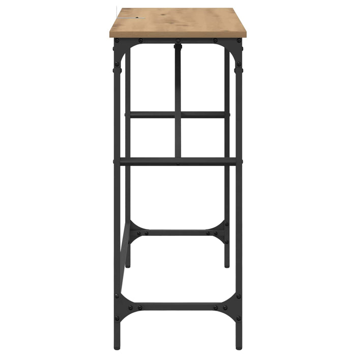 Masă de consolă Stejar Artizanal 75 x 32 x 75 cm Lemn compozit WALTI